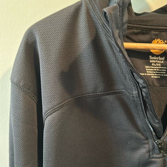 Timberland XL Men’s Black Quarter Zip Pullover Jacket - Picture 3 of 7